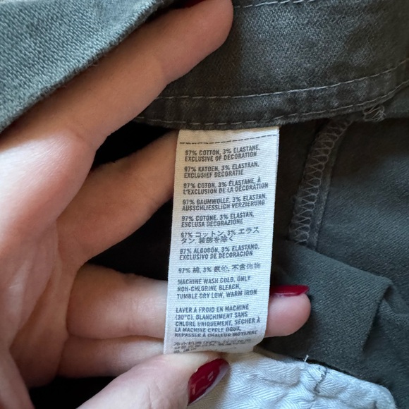 Abercrombie and Fitch Y2K Women's Dark Green Short Shorts - Picture 4 of 5